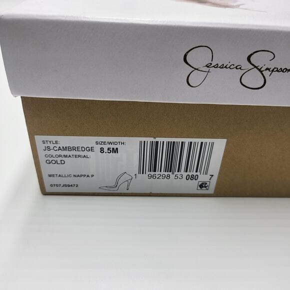 JESSICA SIMPSON womens 8.5 Cambredge gold slip on pumps - Picture 7 of 7